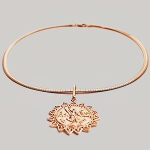 Omega and Heart Centenario 18k Goldfilled Chain